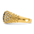 14k Men's Onyx and Lab Grown VS/SI FGH Dia Complete Nugget Ring, Size 10 - Birthstone Company