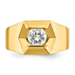 14k 1 carat Lab Grown Diamond VS/SI+ G+ Complete Men's Ring, Size 10 - Birthstone Company