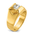 14k 1 carat Lab Grown Diamond VS/SI+ G+ Complete Men's Ring, Size 10 - Birthstone Company