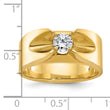 14k Mens 1/2 carat Diamond Complete Ring