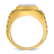 14k Two-tone Men's Complete Lab Grown VS/SI FGH Diamond Ring, Size 10 - Birthstone Company