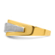 14k Two-tone Men's Polished and Satin Complete Lab Grown VS/SI FG, Size 10 - Birthstone Company