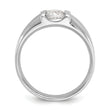 14k White Gold Men's Complete Lab Grown VS/SI FGH Dia Ring - Sophia Jewelers