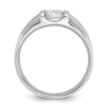 14k White Gold Men's Complete Lab Grown VS/SI FGH Dia Ring - Sophia Jewelers