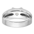 14k White Gold 1 carat Lab Grown Diamond VS/SI+ G+ Complete Men's Ring, Size 10 - Birthstone Company