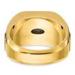 14k Two-tone Men's Polished and Satin Complete Lab Grown VS/SI FG, Size 10 - Birthstone Company