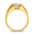 14k 1 carat Lab Grown Diamond VS/SI+ G+ Complete Men's Ring, Size 10 - Birthstone Company