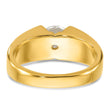 14k 1 carat Lab Grown Diamond VS/SI+ G+ Complete Men's Ring, Size 10 - Birthstone Company