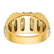 14k Two-tone Men's Complete Lab Grown VS/SI FGH Diamond Ring, Size 10 - Birthstone Company