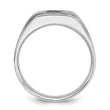 14k White Gold Men's Polished/Satin Complete Lab Grown VS/SI FGH - Sophia Jewelers