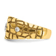 14k Two-tone Men's Complete Lab Grown VS/SI FGH Dia Nugget Ring, Size 10 - Birthstone Company