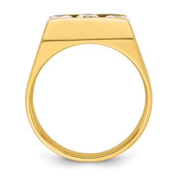14k Men's Complete Lab Grown VS/SI FGH Diamond Ring, Size 10 - Birthstone Company
