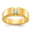 14k Mens 1/4 carat Diamond Complete Ring