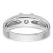 14k White Gold Men's Complete Lab Grown VS/SI FGH Diamond Ring, Size 10 - Birthstone Company