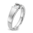 14k White Gold Men's Complete Lab Grown VS/SI FGH Diamond Ring, Size 10 - Birthstone Company