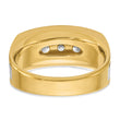 14k Two-tone Men's w/Black Rhodium Lab Grown VS/SI FGH Dia Comple, Size 10 - Birthstone Company