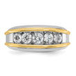 14k Two-tone Men's Lab Grown VS/SI FGH Dia Complete Ring, Size 10 - Birthstone Company