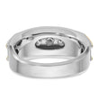14k Two-tone Men's Lab Grown VS/SI FGH Dia Complete Ring, Size 10 - Birthstone Company