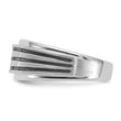 14k WG w/ Black RHBGoodman Men's Polished/Grooved Complete Lab Grown VS/SI - Sophia Jewelers