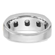 IBGoodman 10k Two-tone Men's Polished 5-Stone 1/2 Carat A Quality Diamond Ring