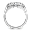 14k White Gold Men's Complete Lab Grown VS/SI FGH Dia Ring - Sophia Jewelers