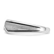 14k White Gold Men's Polished and Satin Ring Mounting - Sophia Jewelers