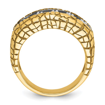 14k Men's Lab Grown VS/SI FGH Dia Nugget Complete Ring, Size 10 - Birthstone Company
