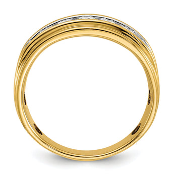 14k Men's Polished Ring Mounting - Sophia Jewelers