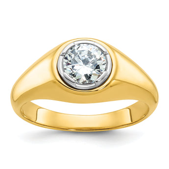 14k Men's Complete Lab Grown VS/SI FGH Dia Ring - Sophia Jewelers