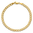 14K 7 inch 4.3mm Semi-Solid Curb with Lobster Clasp Bracelet