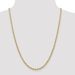 Sophia Jewelers 14K Gold Women's Semi-Solid Rope Necklace with Polished Finish - 28