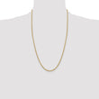 Sophia Jewelers 14K Gold Women's Semi-Solid Rope Necklace with Polished Finish - 28