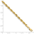 14ky 3.5mm Semi-Solid Rope Chain