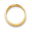 14k Yellow Gold 4mm Beveled Edge Comfort Fit Wedding Band Size 4