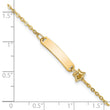 14K Polished ID with Star Childrens Bracelet