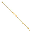 14k Polished 5.5in Bow ID Bracelet
