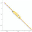 14k Cut-out Heart Curb Link ID Bracelet