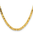 14K 20 inch 5.25mm Byzantine with Lobster Clasp Chain