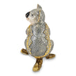 Luxury Giftware Pewter Bejeweled Crystals Gold-tone Enameled KYLE Koala Trinket Box with Matching 18 Inch Necklace