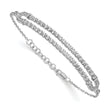 14K White Gold Lab Grown Diamond VS/SI GH, w/1 inch  ext. Bracelet