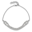 14K White Gold Lab Grown Diamond VS/SI GH, w/1 inch  ext. Bracelet