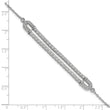 14K White Gold Lab Grown Diamond VS/SI GH, w/1 inch  ext. Bracelet