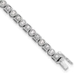 14K White Gold Lab Grown Diamond VS/SI GH, Shapes Bracelet