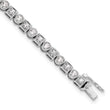 14k White Gold 2 1/8 carat Lab Grown Diamond VS/SI+ G+ 6.75 inch Fancy Shapes Bracelet - Birthstone Company