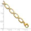14K Lab Grown Diamond VS/SI GH, Oval Link w/ .25 inch ext. Bracelet