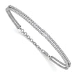 14K White Gold Lab Grown Diamond VS/SI GH w/1 inch ext. Fancy Brace
