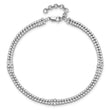 14K White Gold Lab Grown Diamond VS/SI GH w/1 inch ext. Fancy Brace
