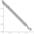 14K White Gold Lab Grown Diamond VS/SI GH w/1 inch ext. Fancy Brace