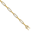 14k 1 3/8 carat Lab Grown Diamond VS/SI+ G+ Fashion Link Bracelet - Birthstone Company