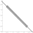 14K White Gold Lab Grown Diamond VS/SI GH, w/1 inch ext. Bracelet